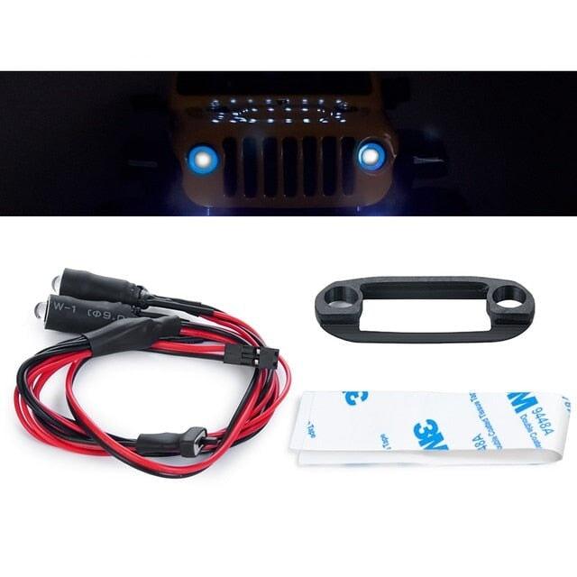 Front Headlight Set for Axial SCX24 Onderdeel Yeahrun Blue White 