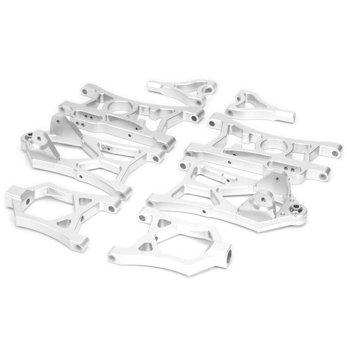 Front Lower Suspension Arm L,R for RC HPI 1/5 (Aluminium) 85400, 85402 Onderdeel New Enron Silver 