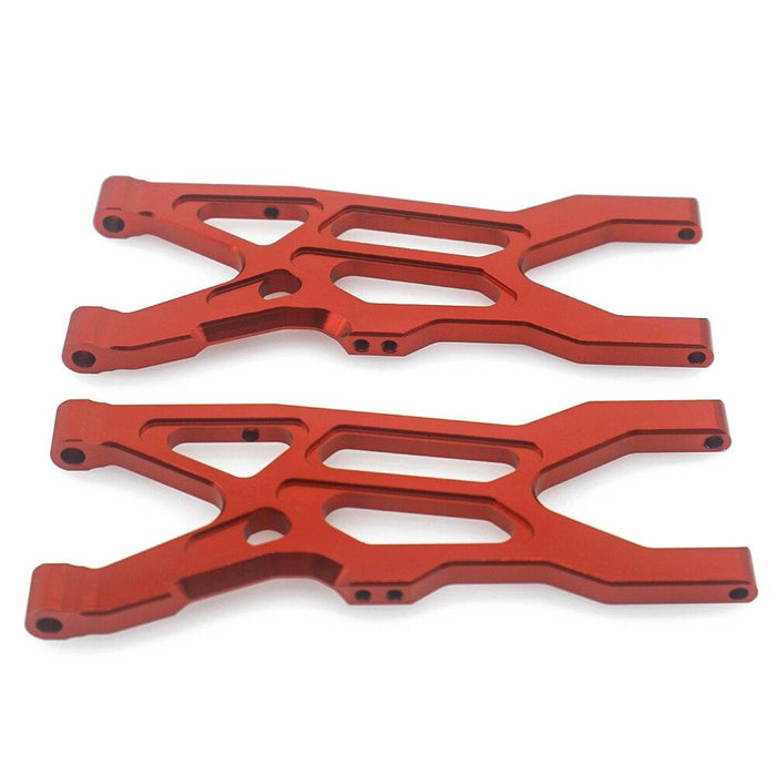 Front lower suspension arms for Arrma 1/10 (Aluminium) ARA330660 Onderdeel RCAWD Red 