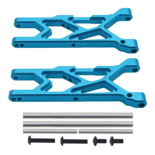 Front lower suspension arms for Arrma 1/10 (Metaal) ARAC9065, AR330443 Onderdeel upgraderc Blue 