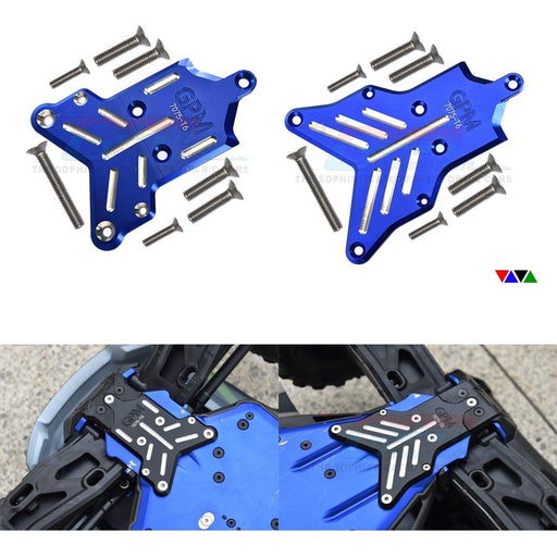 Front+Rear Chassis Protection Plate for Traxxas Sledge 1/8 (Aluminium) Onderdeel GPM 