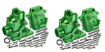 Front+Rear Gear Box for Traxxas Sledge 1/8 (Aluminium) Onderdeel GPM green 