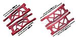 Front+Rear Lower Suspension Arm for Traxxas Sledge 1/8 (Aluminium) Onderdeel GPM red 