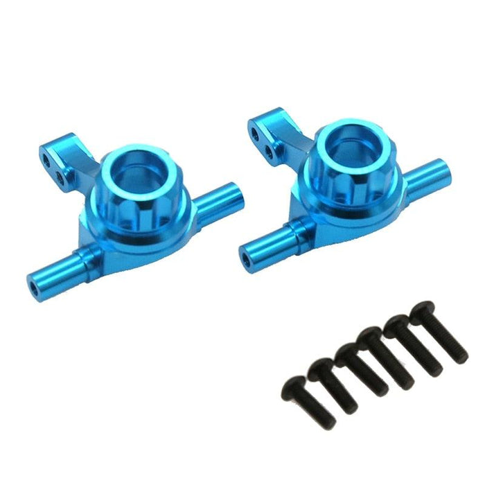 Front Steering Cup, Rear Axle Cup, Steering Assembly w/ Bearing for Tamiya TT02 (Metaal) - upgraderc