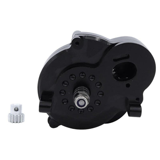 Front Transmission Gearbox w/ Staal Gear for MN Model 1/12 (Metaal) Onderdeel upgraderc Black 
