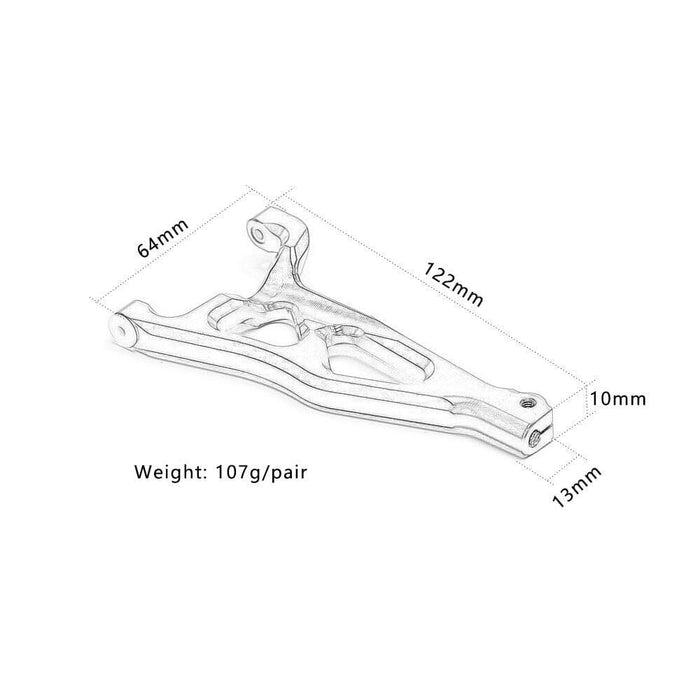 Front Upper Suspension Arms Set for Traxxas 1/10 (Aluminium) 8631 8632 Onderdeel New Enron 