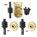 Front/Rear 16T Axle Gear Middle Diff Cover for Axial SCX24 1/24 (Metaal) Onderdeel Yeahrun Gold Set 
