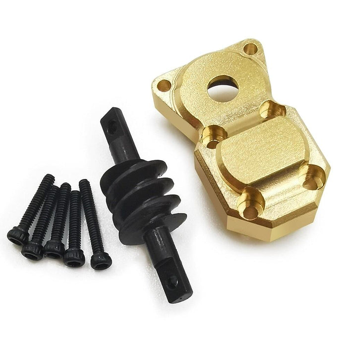 Front/Rear 16T Axle Gear Middle Diff Cover for Axial SCX24 1/24 (Metaal) Onderdeel Yeahrun 