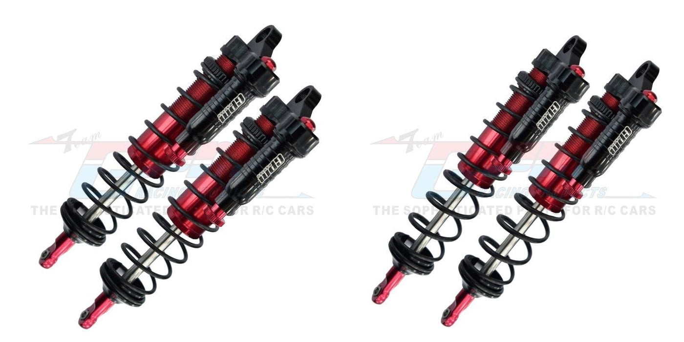 Front/Rear Built-in Piston Spring Shock Absorber for Traxxas Sledge 1/8 (Metaal) Onderdeel GPM Front + Rear Red 