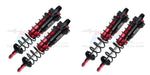 Front/Rear Built-in Piston Spring Shock Absorber for Traxxas Sledge 1/8 (Metaal) Onderdeel GPM Front + Rear Red 