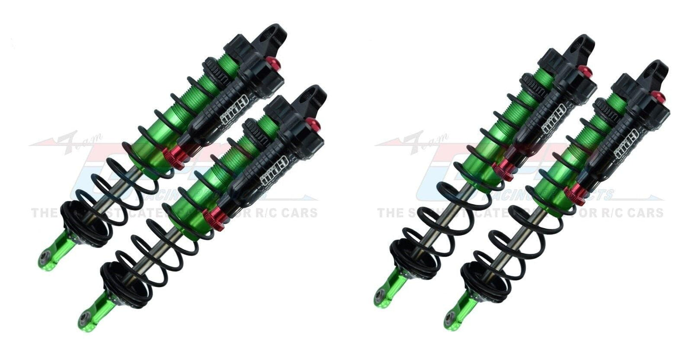 Front/Rear Built-in Piston Spring Shock Absorber for Traxxas Sledge 1/8 (Metaal) Onderdeel GPM Front + Rear Green 
