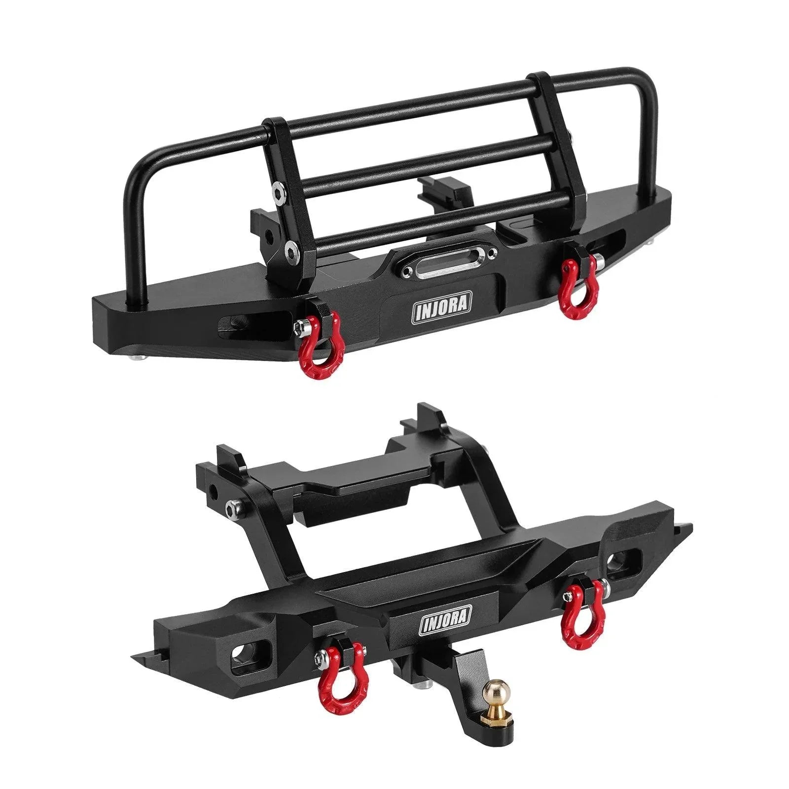 Kaixin-Pare-chocs RC Pare-chocs avant anti-collision en métal avec lumière LED pour voiture