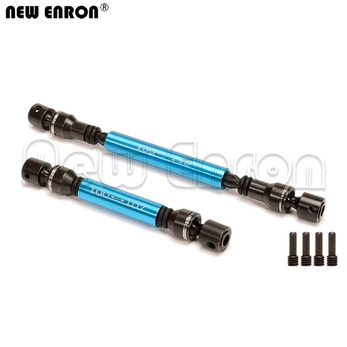 Front/Rear Drive Shaft 100-107mm/135-142mm for Axial SCX10 II (Aluminium+Staal) - upgraderc