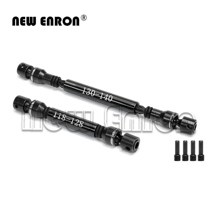 Front/Rear Drive Shaft 118-128mm/130-140mm for Axial SCX10 II (Aluminium+Staal) AX31114 - upgraderc