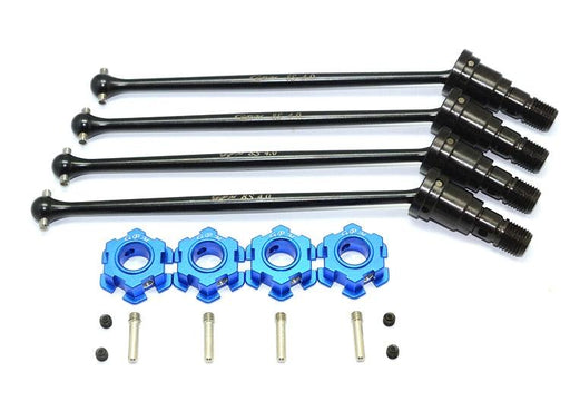 Front/Rear Drive Shaft + Hex Adapter for Traxxas X-MAXX 6/8S 1/5 (Aluminium+Staal) - upgraderc