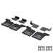 Front/Rear Fender Mud Flaps w/ Bracket Set for Traxxas D110 1/10 (Metaal+Rubber) Onderdeel New Enron Front + Rear 