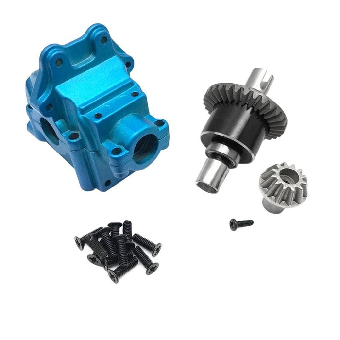 Front/rear Gearbox Housings & Differential Sets for WLtoys 1/12, 1/14 (Metaal) Onderdeel upgraderc Blue 