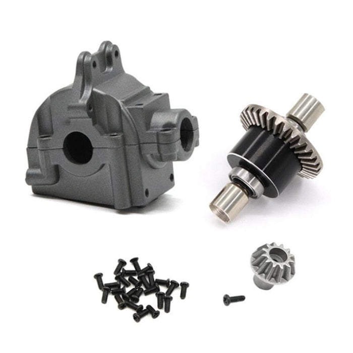 Front/rear Gearbox Housings & Differential Sets for WLtoys 1/12, 1/14 (Metaal) Onderdeel upgraderc Titanmiun 