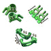 Front/Rear Knuckle Arm + C-Hub for Traxxas Sledge 1/8 (Aluminium) Onderdeel GPM Front + Rear Knuckle + CHub Green 
