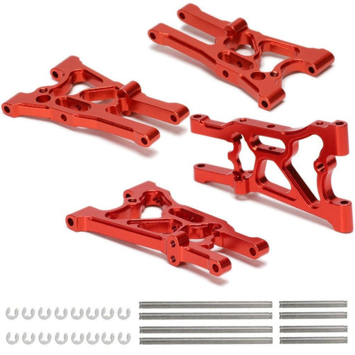 Front/rear Lower Suspension Arm HPI 1/8 (Aluminium) 107899, 107900 Orderdeel New Enron All RED 