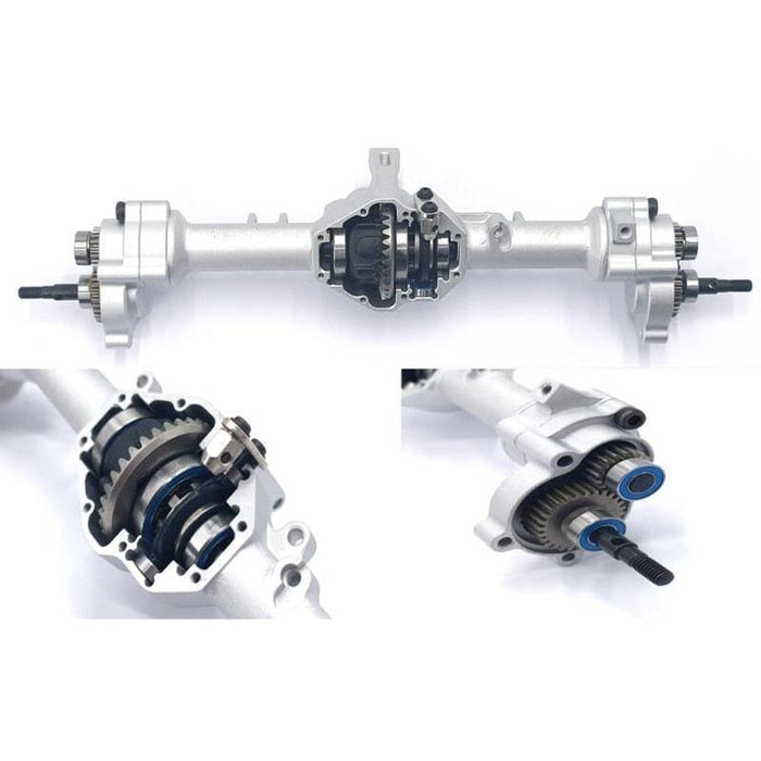 Front/Rear Metal Diff Gear Axle Set for Yikong YK4101/4102 (Aluminium) 12026 Onderdeel upgraderc 