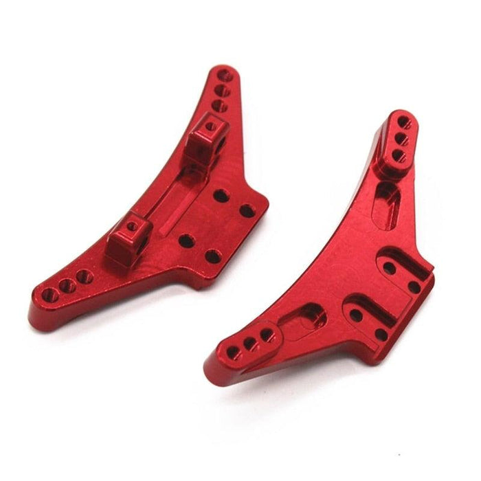 Front/Rear Shock Tower for Wltoys 104009 12402-A (Metaal) Onderdeel upgraderc Red 