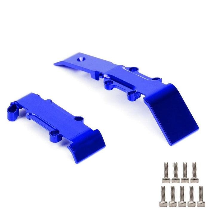 Front/Rear Skid Plate for Traxxas 1/16 (Aluminium) 7043 Onderdeel New Enron FRONT-REAR BLUE 