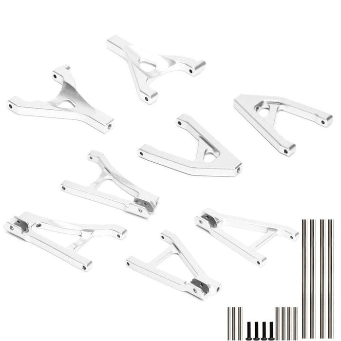 Front/Rear Suspension Arm Set for Traxxas Slash 1/16 (Aluminium) 7031 7032 Onderdeel New Enron Set Silver 