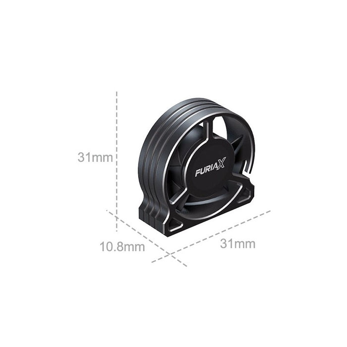 SkyRC FuriaX Aluminum Vertical Fan Kit (Black)