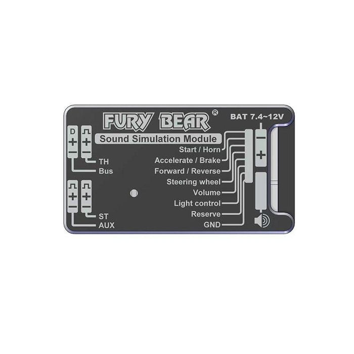Fury Bear Sound & Light Simulation System for Tamiya Truck 1/14 Elektronica upgraderc 
