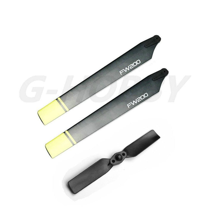 FW200 Main & Tail Blade Propeller (Plastic) Onderdeel Fly Wing main and tail blade 