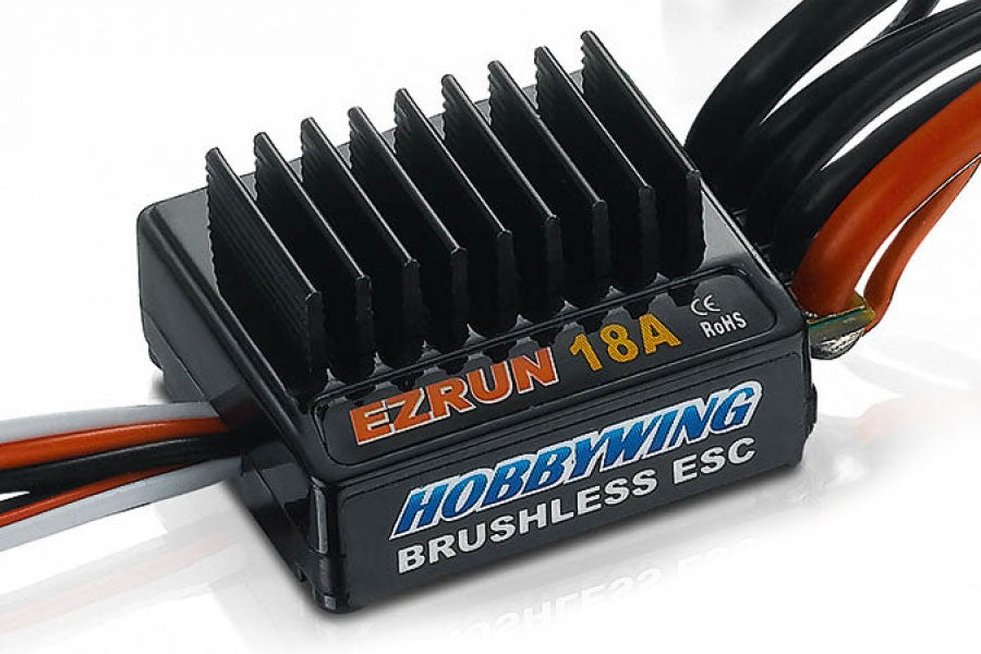 Hobbywing EzRun 18A A2 ESC, 2030 18T 5200kV 1/18 Motor Combo