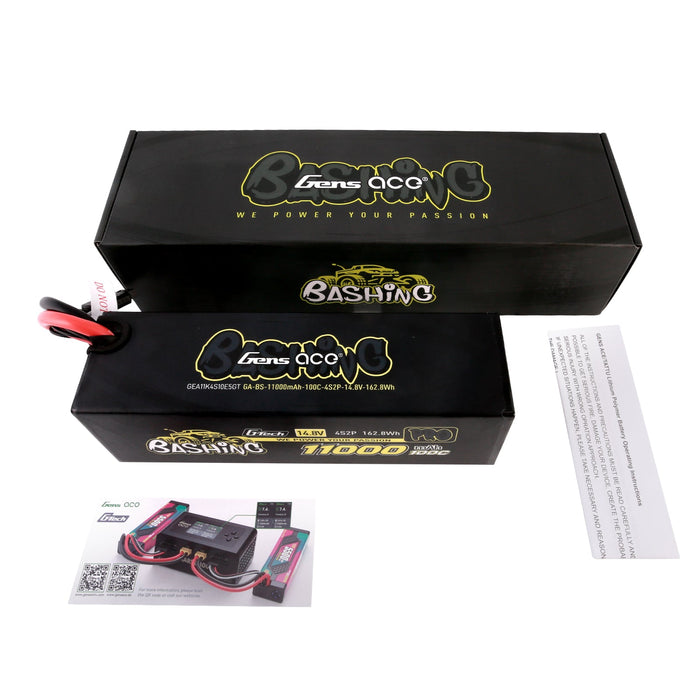 Gens Ace G-Tech 11000mAh 14.8V 100C 4S2P Lipo (EC5)