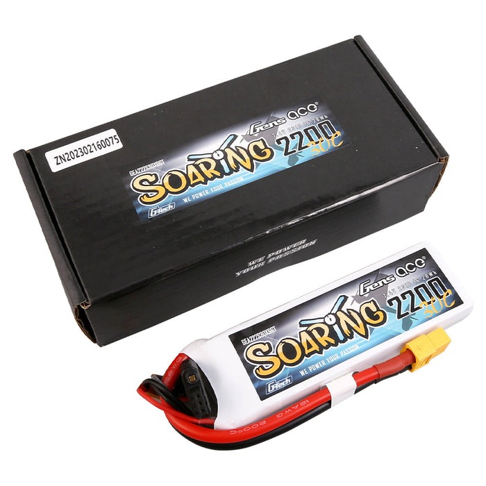 Gens Ace G-Tech Soaring 2200mAh 7.4V 30C 2S1P LiPo (XT60)