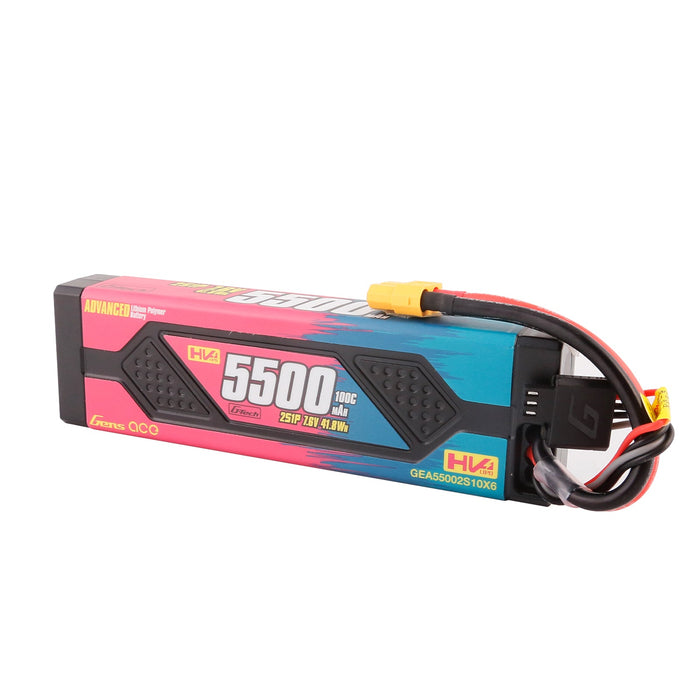 Gens Ace Advanced 5500mAh 7.6V 100C 2S1P HardCase Lipo (XT60)