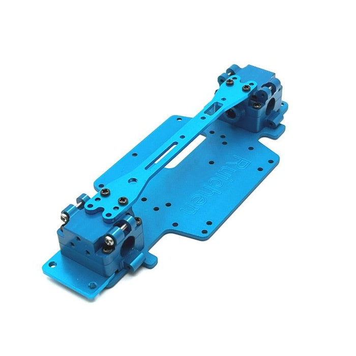 Gearbox, Bottom Plate, Two-Layer Board for WLtoys 1/28 (Metaal) Onderdeel upgraderc Blue 