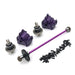 Gearbox, Differential, Transmission Shaft set for WLtoys 1/14 (Metaal) Onderdeel upgraderc Purple 