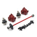 Gearbox, Differential, Transmission Shaft set for WLtoys 1/14 (Metaal) Onderdeel upgraderc Red 
