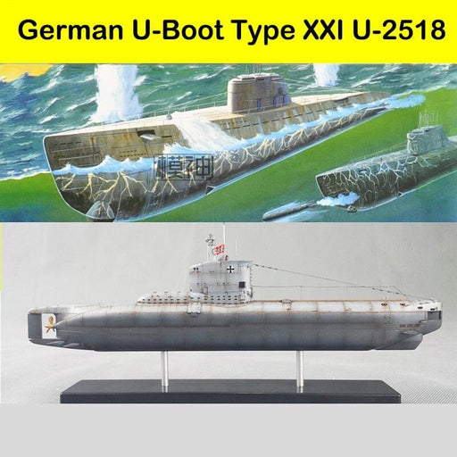 German Type XXI U-2518 1/144 Model (ABS) Bouwset upgraderc 