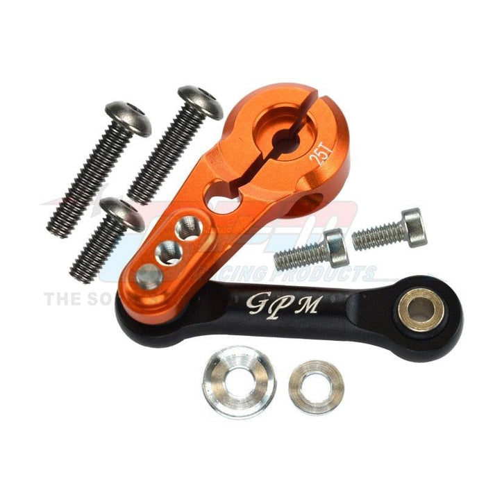 GPM 25T Servo Arm + Steering Rod for Traxxas SLEDGE 4WD 1/8 (Aluminium) 9526/9544 - upgraderc