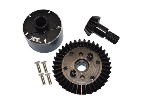 GPM Diff Drive Gear + Diff Housing for ARRMA 1/8 1/10 (Metaal) - upgraderc