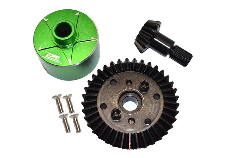 GPM Diff Drive Gear + Diff Housing for ARRMA 1/8 1/10 (Metaal) - upgraderc