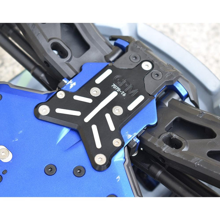 GPM Front Bumper Mount Skid Plate for Traxxas SLEDGE 1/8 (Aluminium) 9535 - upgraderc