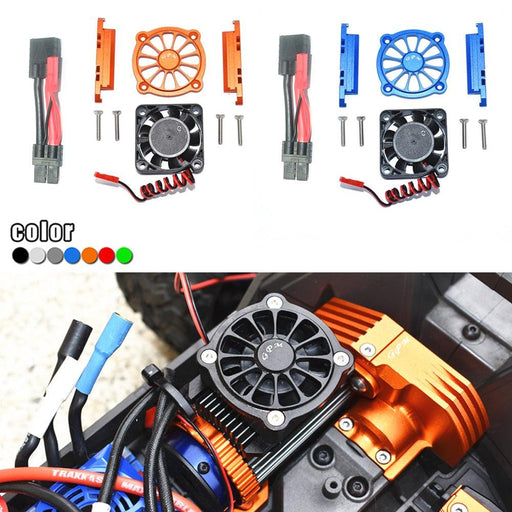 GPM Motor Cooling Kit for Traxxas MAXX 4S 1/10 (Aluminium) 3463+3475 - upgraderc