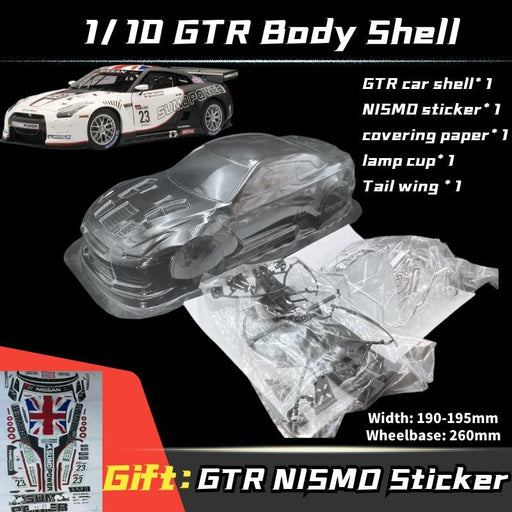 GTR R35 Body Shell (255-260mm) Body Professional RC 3set 
