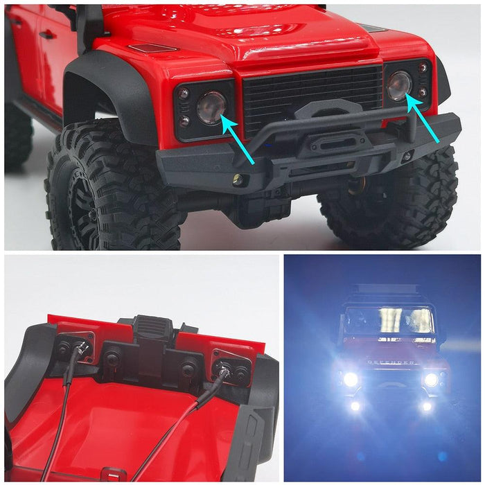 Headlights & Taillights LED Lights Group for Traxxas TRX4M 1/18 - upgraderc