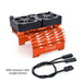 Heatsink with Dual 16000RPM Cooling Fans (55-58mm motor) Koeling Surpass Hobby Orange 