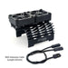 Heatsink with Dual 16000RPM Cooling Fans (55-58mm motor) Koeling Surpass Hobby Black 