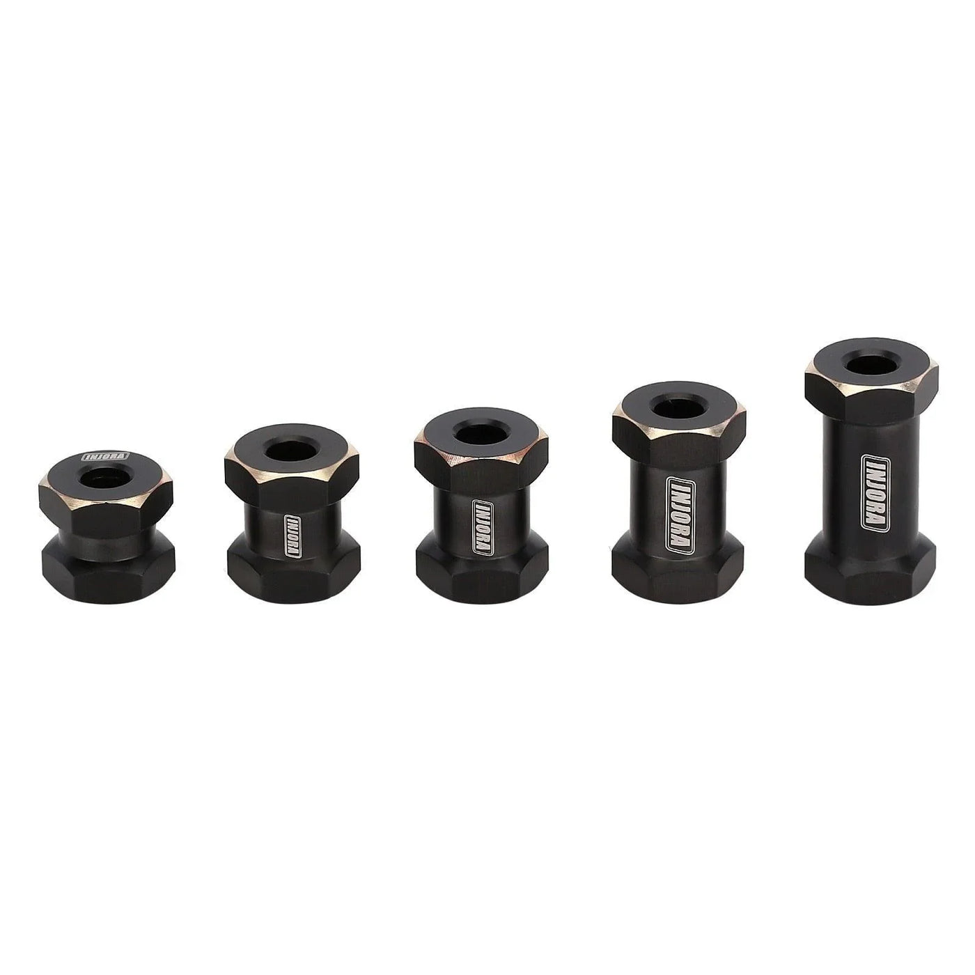 INJORA RC Hex Hub 12mm Brass Roues Hex Hub Extension Hex Drive Adapter pour 1/10 RC Crawler Axial SCX10 90046 D90 (17mm INJORA RC Hex Hub 12mm Brass Roues Hex Hub Extension Hex Drive Adapter pour 1/10 RC Crawler Axial SCX10 90046 D90 (17mm