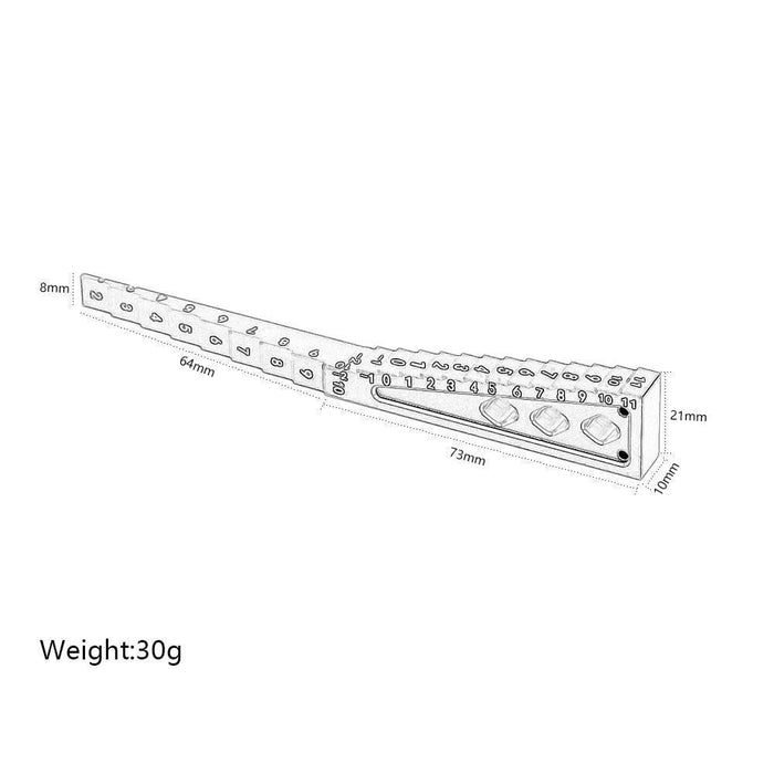 Height Drop Gauge Tool (Aluminium) - upgraderc